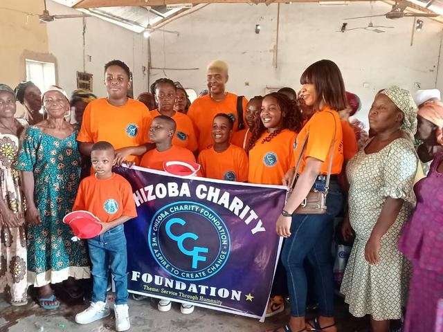 The Foundation team with guests at the Christmas party