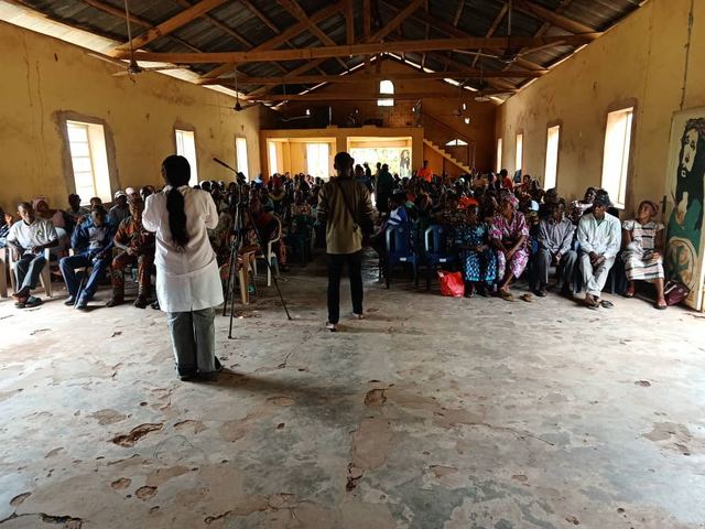 The outreach is opened for the community at Nunya.